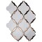 Msi Victorian Light Arabesque 14.13" x 10.59"  Glossy Porcelain Mesh-Mounted Mosaic Tile, 10PK ZOR-MD-0505 - alternate 2